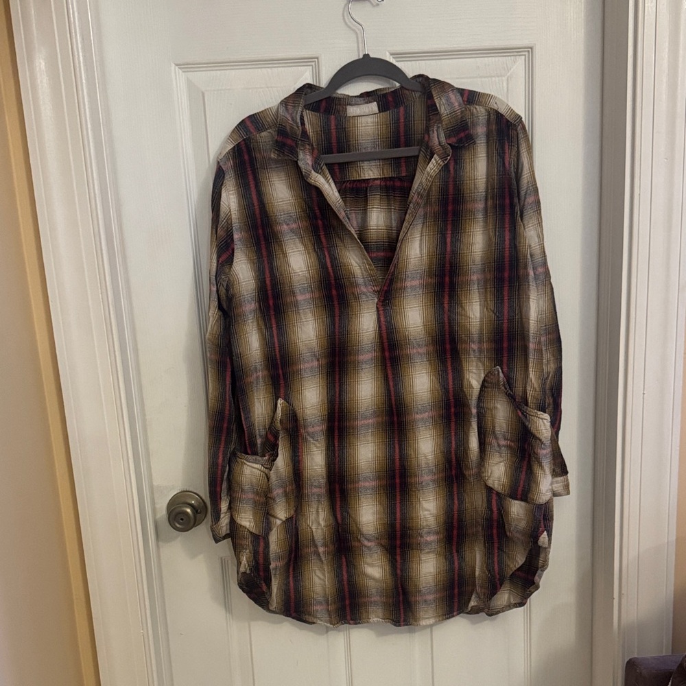 CP Shades Flannel Collared Tunic